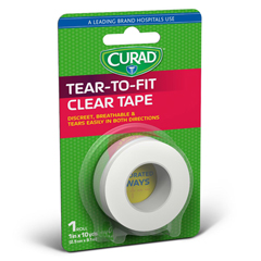 CURAD Transparent Adhesive Tape, 1
