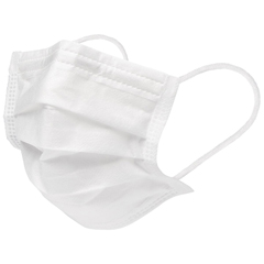 MEDCUR380 - Medline - CURAD Extra-Small Face Mask with Ear Loops, White