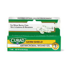 Curad Germ Shield Wound Gel Ointment, 0.5 oz. Tube, 1/EA