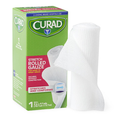 CURAD 100% Cotton Gauze Roll, 4