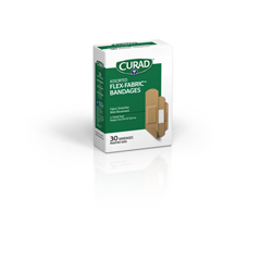CURAD Flex-Fabric Bandages, Assorted Sizes, 1/BX