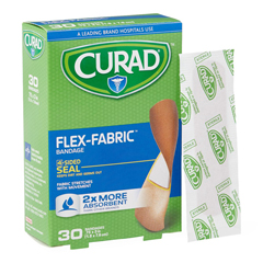 CURAD Flex-Fabric Adhesive Bandages, 3/4