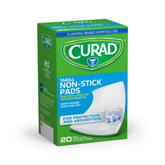 Curad Sterile Nonstick Pads, 12 BX/CS