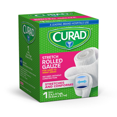 Curad Stretch Rolled Gauze, 2