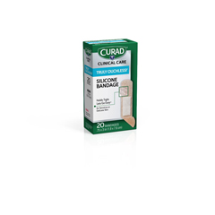 CURAD Silicone Flexible Fabric Bandages, 0.75
