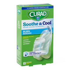 MEDCUR5236V1H - Medline - CURAD Soothe and Cool Clear Waterproof Hydrogel Bandages, Assorted Sizes, 1/BX