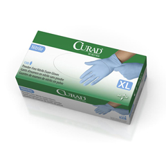 Curad Nitrile Exam Gloves, Blue, X-Large, 1300 EA/CS
