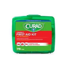 MEDCURFAK200RB - Curad - Compact First Aid Kit, 75 Pieces, 6 EA/CS