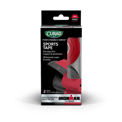 MEDCURIM5041H - Medline - CURAD Performance Series IRONMAN Sports Tape, 2-Pack, Black & Red, 1.5 x 10 yd.