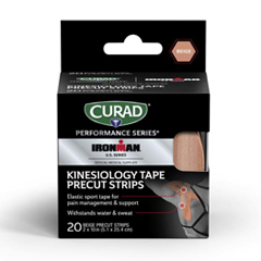 MEDCURIM5059 - Medline - Ironman CURAD Performance Series IRONMAN Kinesiology Tape, Beige, 2 x 10, Without Canister