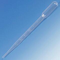 Globe Scientific Transfer Pipette with Large Bulb, 7 mL, Graduated to 3 mL, 155 mm, Sterile, Individually Wrapped, Cellophane Wrap, 100/Pack, 4 Packs/Case