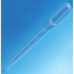 Globe Scientific Sterile Transfer Pipette with Large Bulb, Graduated to 1 mL, 145mm, 5.0 mL, Cellophane Wrap, 10/Bag, 40 Bags/Case