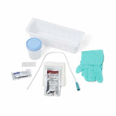 Medline Intermittent/Urethral Insertion with 14 Fr Vinyl Catheter, PVP, AloeTouch Gloves, CSR Wrapped Tray