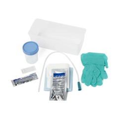 Medline Intermittent/Urethral Insertion with 14 Fr Vinyl Catheter, BZK, AloeTouch Gloves, CSR Wrapped Tray
