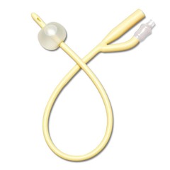 Medline Silicone-Elastomer Coated Latex Foley Catheter with Straight Tip, 2-Way, 12 Fr, 10 mL