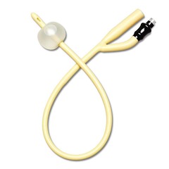 Medline Silicone-Elastomer Coated Latex Foley Catheter with Straight Tip, 2-Way, 30 Fr, 10 mL