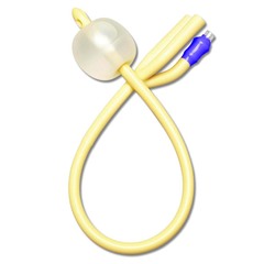 Medline Silicone-Elastomer Coated Latex Foley Catheter with Straight Tip, 3-Way, 24 Fr, 30 mL