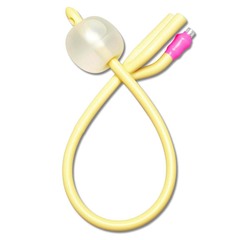 Medline Silicone-Elastomer Coated Latex Foley Catheter with Straight Tip, 3-Way, 26 Fr, 30 mL
