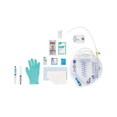 Medline Foley Catheter Tray, Silicone, Urine Meter, 14 Fr x 10 mL