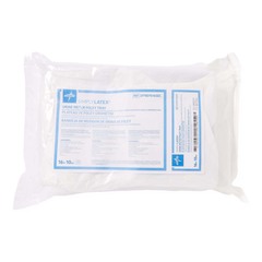 Medline Two-Layer Tray with 400 mL Urine Meter with 2,500 mL Drain Bag and Silicone-Elastomer Coated Latex Foley Catheter, Drain Bag with Blunt Cannula Sample Port, 16 Fr, 10 mL