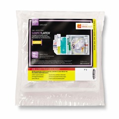 Medline One-Layer Tray with Drain Bag and Silicone-Elastomer Latex Foley Catheter, 16 Fr, 10 mL, Coude