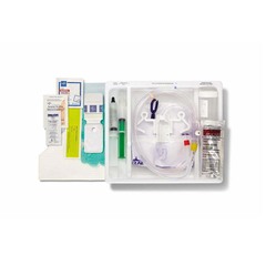 Medline 1-Layer Tray with Drain Bag, Silicone Foley Catheter, 18 Fr, 10 mL