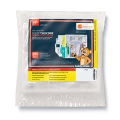 Medline 1-Layer Tray with 200 mL Urine Meter with 2,000 mL Drain Bag and 100% Temperature-Sensing Silicone Foley Catheter, 10 Fr, 5 mL