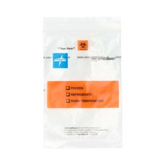 Medline EZ Tear Specimen Transport Bag with Pocket, 4