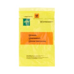 Medline EZ Tear Color-Coded Specimen Transport Bag, 6