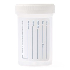 Medline Pneumatic Tube Sterile Specimen Containers, Graduated in oz. and mL, OR Sterile, 3 oz.