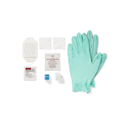 MEDDYND74077 - Medline - 8-Piece IV Start Kit with Alcohol and PVP Prep Pads, Suresite Window and Vinyl Gloves, 100 EA/CS