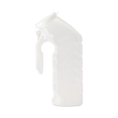 Medline Male Urinals, Clear, 32 oz. 48 Urinals Per Case