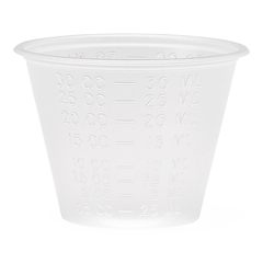 Medline Non-Sterile Graduated Plastic Medicine Cups, 1 oz., 5000 EA/CS