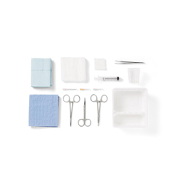 Medline Laceration Trays with COMFORT LOOP Instruments, 1 Each