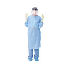 Medline Sirus Sterile Fabric-Reinforced Surgical Gowns with Set-In Sleeve, 1/EA