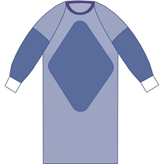 Medline Sterile Non-Reinforced Aurora Gowns with Raglan Sleeves, 28 EA/CS