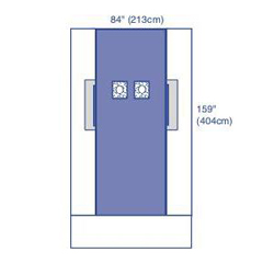 Medline Sterile Femoral Angiography Surgical Drapes, 8 EA/CS