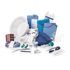 Medline Sterile Major Double Basin Standard Surgical Setup Trays, 3 Each per Case