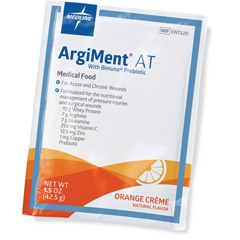 MEDENT220 - Medline - ArgiMent AT Drink Mix Powder, Orange Creme Flavor, 42.75 g Packet, 60 EA/CS