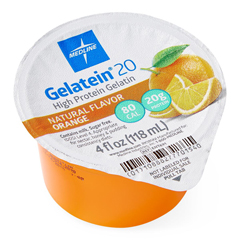 MEDENT691 - Medline - Active Gelatein 20 Supplement, Orange Flavor, 4-oz. Cup