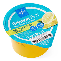 MEDENT703 - Medline - Active Gelatein Plus Supplement, Lemon Flavor, 4-oz. Cup