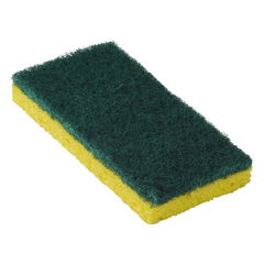 Medline Medium-Duty Scrubbing Sponge, Green, 20 EA/CS