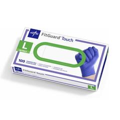 Medline FitGuard Touch Powder-Free Nitrile Exam Gloves