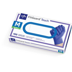 Medline FitGuard Touch Powder-Free Nitrile Exam Gloves