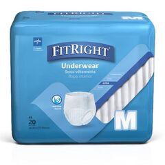 Medline FitRight Ultra Protective Underwear, Medium, 28