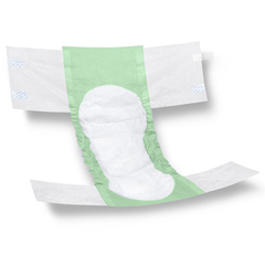 Medline FitRight Basic Adult Incontinence Briefs, Size 2XL, for Waist Size 60