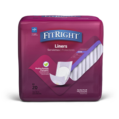 Medline FitRight Incontinence Liners, Maximum, 13