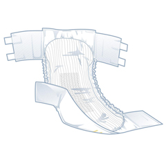 MEDFITPLUSXXLZ - Medline - FitRight Plus Incontinence Briefs, 60-69, 20 EA/BG