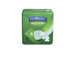 Medline FitRight Extra-Stretch Adult Incontinence Briefs, XL/2XL, 51