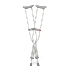 Medline Guardian Aluminum Red-Dot Crutches, Youth, 1/PR